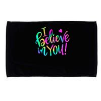 Test Day Teach.er I Believe In You Testing Day Tie Dye Microfiber Hand Towel