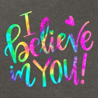 Test Day Teach.er I Believe In You Testing Day Tie Dye Cotton Canvas Backpack