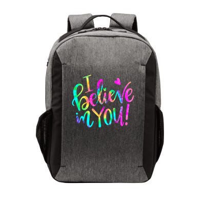 Test Day Teach.er I Believe In You Testing Day Tie Dye Vector Backpack