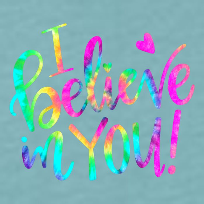 Test Day Teach.er I Believe In You Testing Day Tie Dye Sueded Cloud Jersey T-Shirt