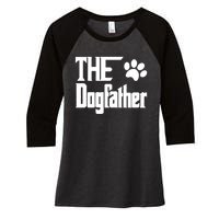 The Dogfather Women's Tri-Blend 3/4-Sleeve Raglan Shirt