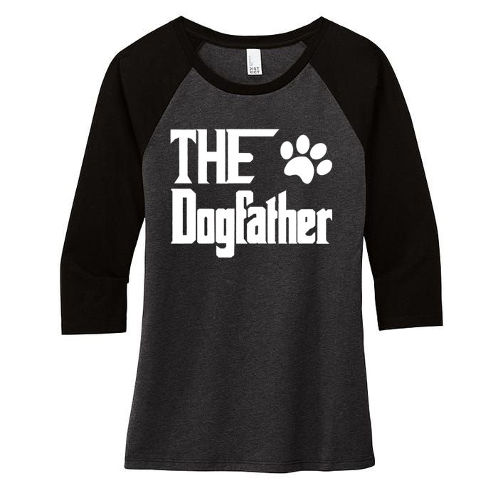 The Dogfather Women's Tri-Blend 3/4-Sleeve Raglan Shirt