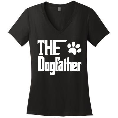 The Dogfather Women's V-Neck T-Shirt