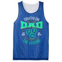 Triathlon Dad The The Myth The Legend Gift Mesh Reversible Basketball Jersey Tank