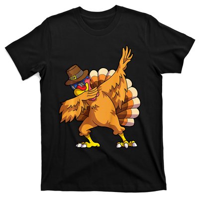 Thanksgiving Dabbing Turkey Day T-Shirt