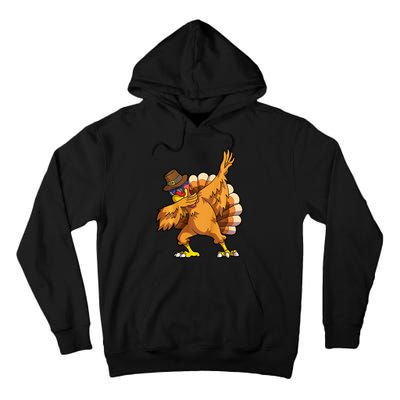 Thanksgiving Dabbing Turkey Day Tall Hoodie