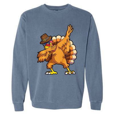 Thanksgiving Dabbing Turkey Day Garment-Dyed Sweatshirt