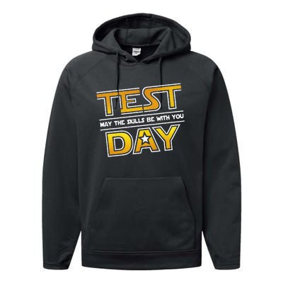 Test Day Testing May The Skills Be With You School Performance Fleece Hoodie