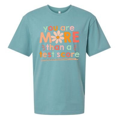 Test Day Teacher You Are More Than A Test Score Sueded Cloud Jersey T-Shirt