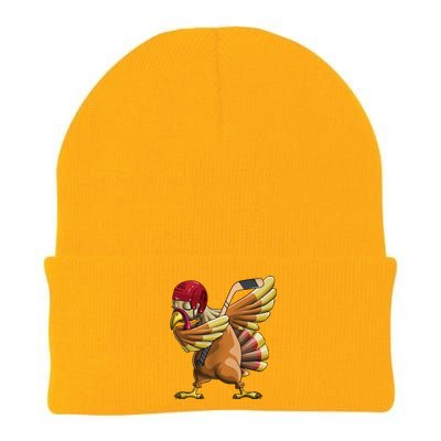 Thanksgiving Dabbing Turkey Funny Hockey Dab Dance Pilgrim Gift Knit Cap Winter Beanie