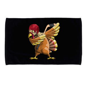 Thanksgiving Dabbing Turkey Funny Hockey Dab Dance Pilgrim Gift Microfiber Hand Towel