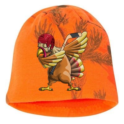 Thanksgiving Dabbing Turkey Funny Hockey Dab Dance Pilgrim Gift Kati - Camo Knit Beanie