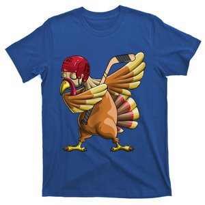 Thanksgiving Dabbing Turkey Funny Hockey Dab Dance Pilgrim Gift T-Shirt