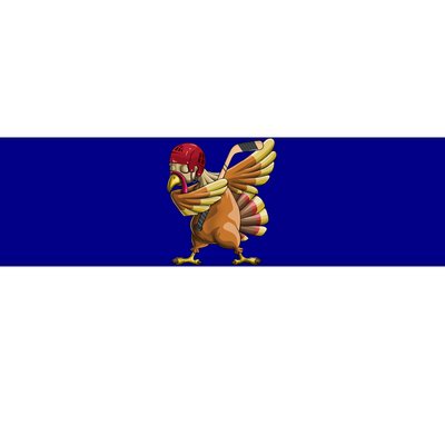 Thanksgiving Dabbing Turkey Funny Hockey Dab Dance Pilgrim Gift Bumper Sticker