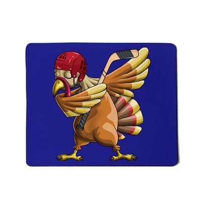 Thanksgiving Dabbing Turkey Funny Hockey Dab Dance Pilgrim Gift Mousepad