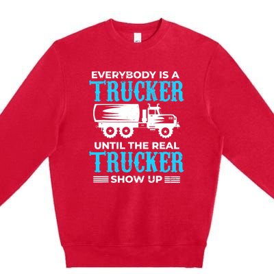 Truck Driver Truck Driver Dumper Driver Professional Driver Tipper Premium Crewneck Sweatshirt