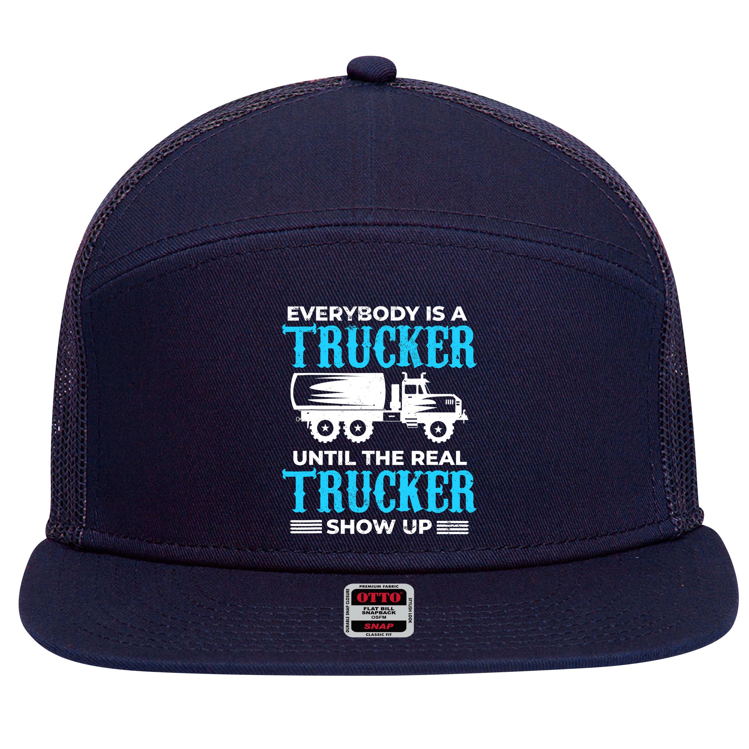 Truck Driver Truck Driver Dumper Driver Professional Driver Tipper 7 Panel Mesh Trucker Snapback Hat
