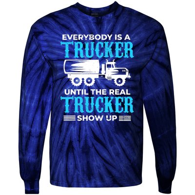 Truck Driver Truck Driver Dumper Driver Professional Driver Tipper Tie-Dye Long Sleeve Shirt