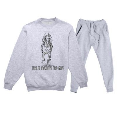 Talk Derby To Me Premium Crewneck Sweatsuit Set