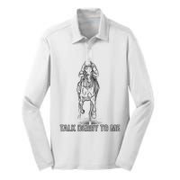 Talk Derby To Me Silk Touch Performance Long Sleeve Polo