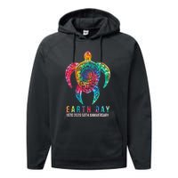 Tie Dye Turtle Lover Earth Day 2024 Costume Environmental Performance Fleece Hoodie