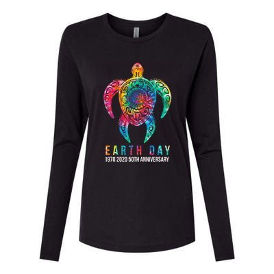 Tie Dye Turtle Lover Earth Day 2024 Costume Environmental Womens Cotton Relaxed Long Sleeve T-Shirt