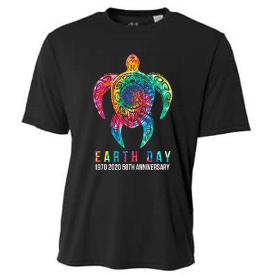 Tie Dye Turtle Lover Earth Day 2024 Costume Environmental Cooling Performance Crew T-Shirt