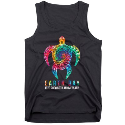 Tie Dye Turtle Lover Earth Day 2024 Costume Environmental Tank Top