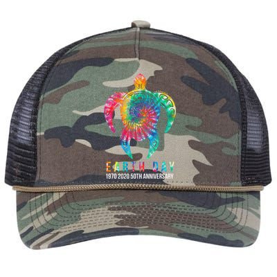 Tie Dye Turtle Lover Earth Day 2024 Costume Environmental Retro Rope Trucker Hat Cap