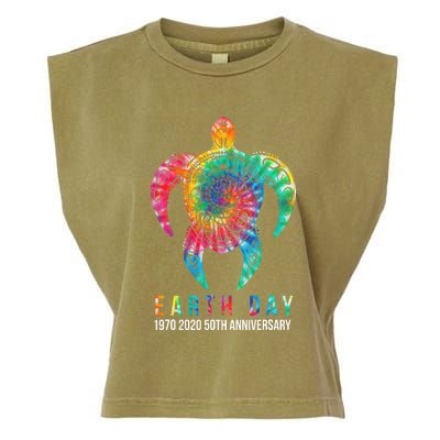 Tie Dye Turtle Lover Earth Day 2024 Costume Environmental Garment-Dyed Women's Muscle Tee