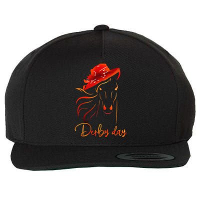 Talk Derby To MeBig Hat Cool Derby Day Horse Lover Wool Snapback Cap