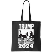 Teflon Don Trump 2024 Bulletproof Never Surrender Legend Tote Bag