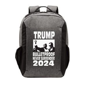 Teflon Don Trump 2024 Bulletproof Never Surrender Legend Vector Backpack