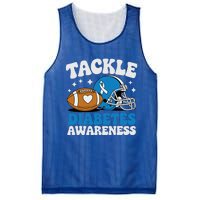 Tackle Diabetic Type 1 Blue Football Diabetes Awareness T1d Mesh Reversible Basketball Jersey Tank