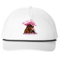 Talk Derby To Me Funny Horse Racing Lover Snapback Five-Panel Rope Hat