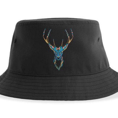 Trippy Deer Sustainable Bucket Hat