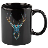 Trippy Deer 11oz C Handle Ceramic Mug