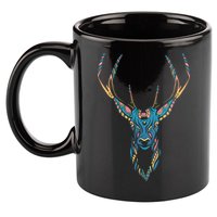 Trippy Deer 11oz C Handle Ceramic Mug
