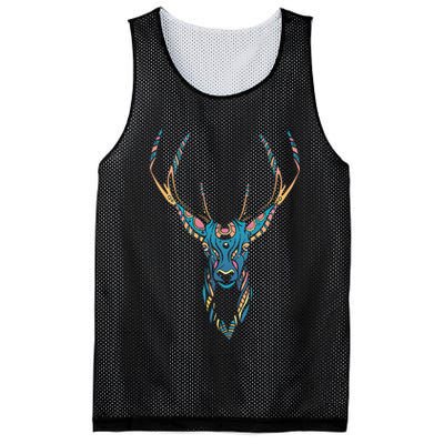 Trippy Deer Mesh Reversible Basketball Jersey Tank