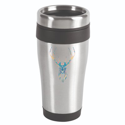 Trippy Deer 16oz Travel Tumbler