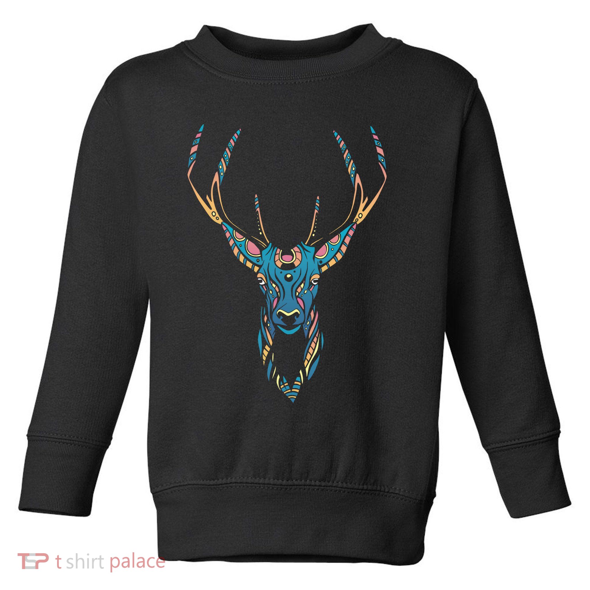 Trippy Deer Toddler Sweatshirt