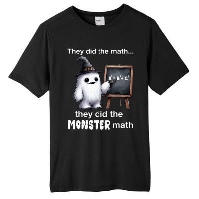 They Did The Monster Math Yeti Funny Halloween Teacher Tall Fusion ChromaSoft Performance T-Shirt