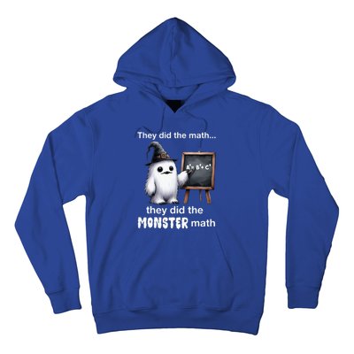 They Did The Monster Math Yeti Funny Halloween Teacher Hoodie