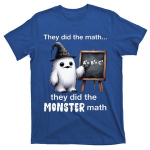 They Did The Monster Math Yeti Funny Halloween Teacher T-Shirt