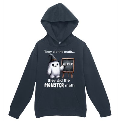 They Did The Monster Math Yeti Funny Halloween Teacher Urban Pullover Hoodie