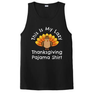 Turkey Day This Is My Lazy Thanksgiving Pajama PosiCharge Competitor Tank