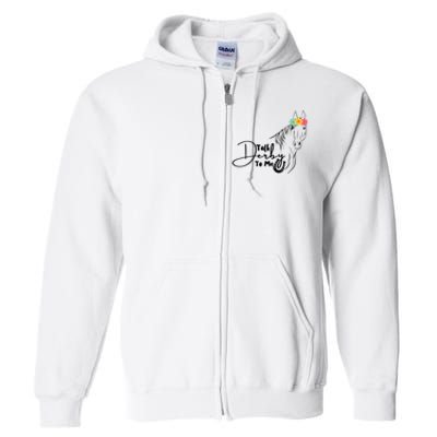 Talk Derby To Me Derby Horse Racing Funny Horse Racing Full Zip Hoodie