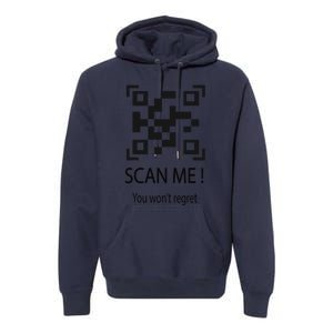 Trump Dancing Troll Scan Qr Funny President Trump Dance Code Premium Hoodie