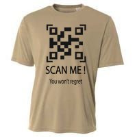 Trump Dancing Troll Scan Qr Funny President Trump Dance Code Cooling Performance Crew T-Shirt