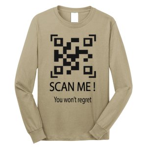 Trump Dancing Troll Scan Qr Funny President Trump Dance Code Long Sleeve Shirt